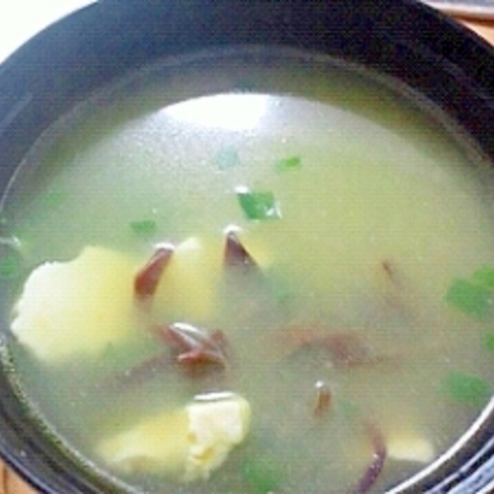 木耳と豆腐の中華スープ